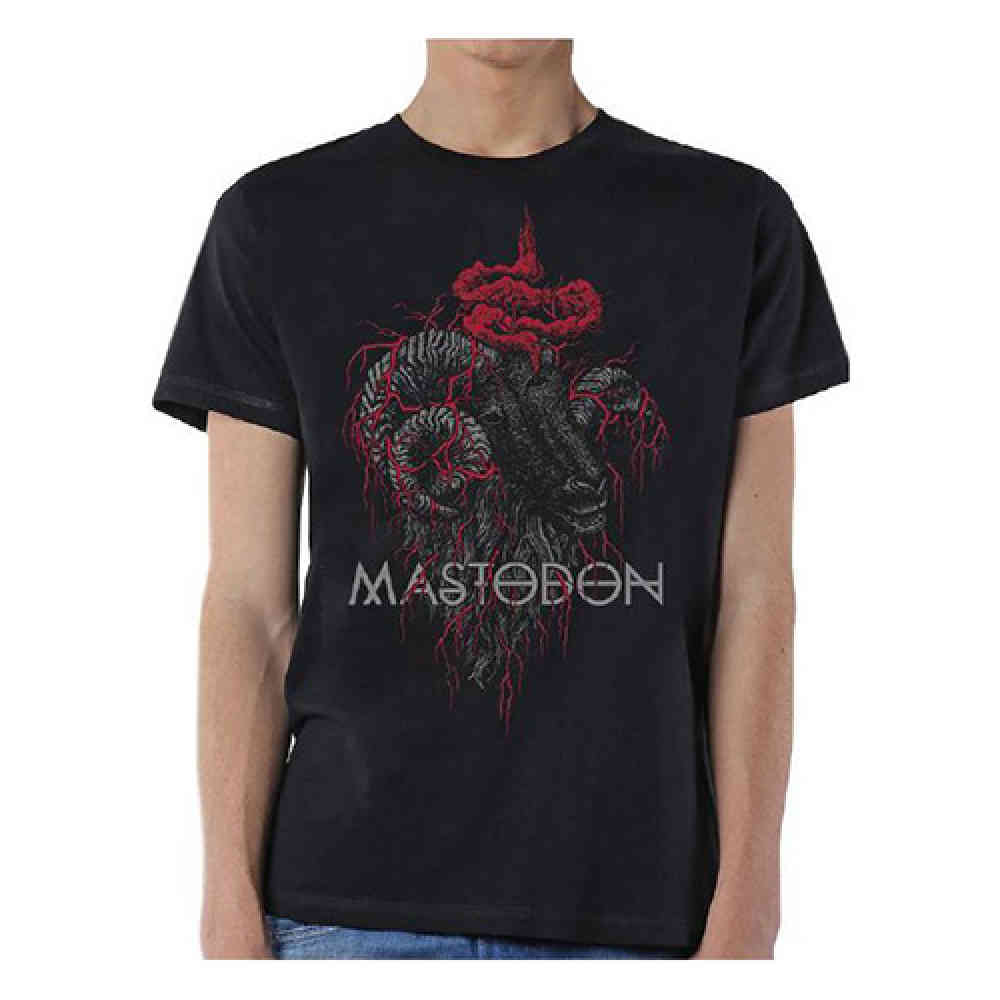 Mastodon - Rams Head Colour Heren Tshirt - Zwart